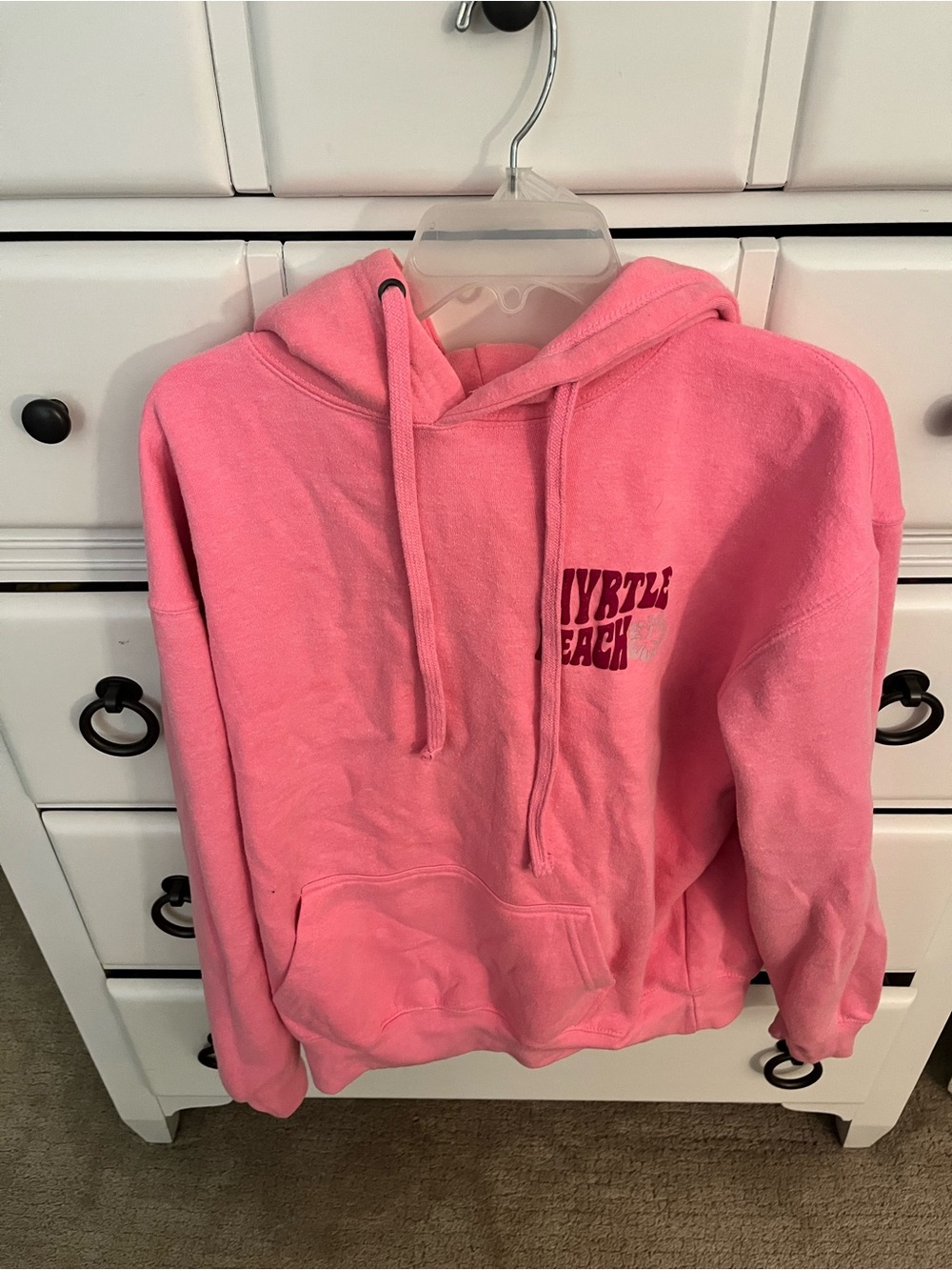 Pink Myrtle Beach Graphic Hoodie